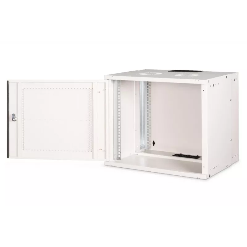 DIGITUS 19 collu 9U sienas skapis SOHO Pro perforētām durvīm 460 x 540 x 400 mm nesamontēts pelēks