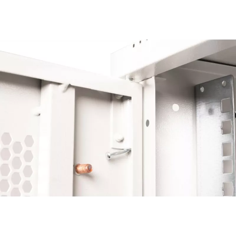 DIGITUS 19 collu 9U sienas skapis SOHO Pro perforētām durvīm 460 x 540 x 400 mm nesamontēts pelēks