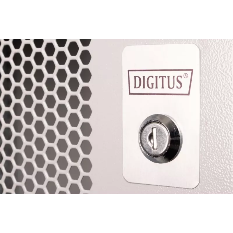 DIGITUS 19 collu 12U sienas montāžas skapis SOHO Pro perforētām durvīm 595 x 540 x 400mm nesamontēts gr