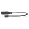 DIGITUS USB 2.0 adaptera kabelis, OTG, tips micro B - A M/F, 15cm USB 2.0 saderīgs, taisnā leņķī, melns