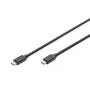 DIGITUS USB Type-C savienojuma kabelis, type C to C M/M, 1m Gen2 Melns (AK-300139-010-S)