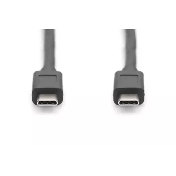 DIGITUS USB Type-C savienojuma kabelis, type C to C M/M, 1m Gen2 Melns (AK-300139-010-S)