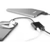 DIGITUS USB Type-C sadalītāja kabelis, C tips - 3,5 mm+C tips M/F/F, 20 cm, Melns