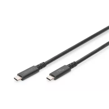 DIGITUS USB 4.0 savienojuma kabelis Type-C uz Type-C maks. izšķirtspēja 8K 30Hz PD3.0 40Gbit/s 1m