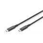 DIGITUS USB 4.0 savienojuma kabelis Type-C uz Type-C maks. izšķirtspēja 8K 30Hz PD3.0 40Gbit/s 1m