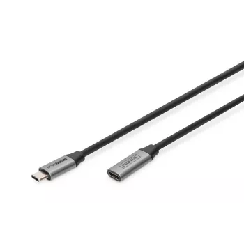 DIGITUS USB-C/V uz USB-C/S PD60W Gen1 USB3.0 pagarinātāja kabelis 1m 4K@60Hz