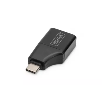 Digitus 4K USB adapteris USB-C uz HDMI-A, melns, alumīnijs