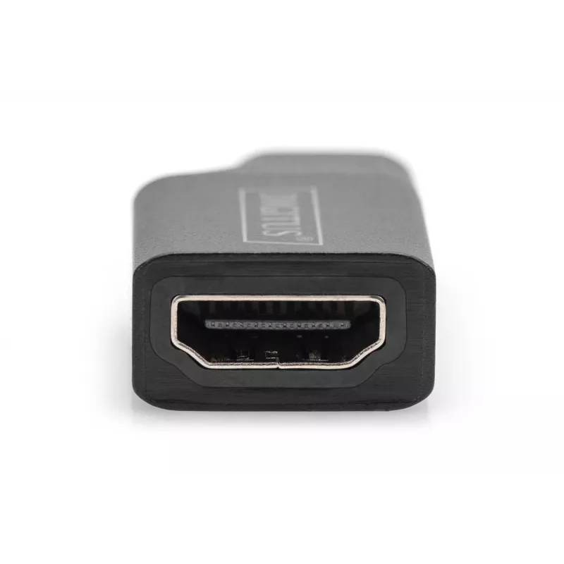 Digitus 4K USB adapteris USB-C uz HDMI-A, melns, alumīnijs