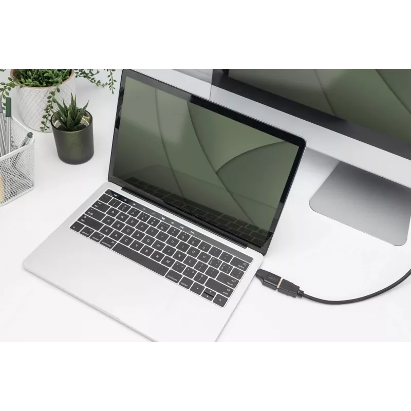 Digitus 4K USB adapteris USB-C uz HDMI-A, melns, alumīnijs