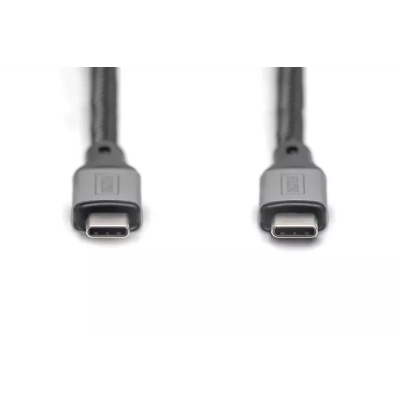 DIGITUS USB 4 savienojuma kabelis. TypeC uz TypeC. AL korpuss PP pinums 4Ka60Hz. PD3.0. 20Gbit/s. 3m. melns