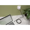 DIGITUS USB 4 savienojuma kabelis. TypeC uz TypeC. AL korpuss PP pinums 4Ka60Hz. PD3.0. 20Gbit/s. 3m. melns