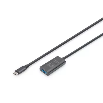 DIGITUS aktīvs USB-C pagarinātāja kabelis - 5G USB 3.2 Gen1 USB-C - USB-A (vīr./siev.) - 5 m