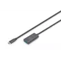 DIGITUS aktīvs USB-C pagarinātāja kabelis - 5G USB 3.2 Gen1 USB-C - USB-A (vīr./siev.) - 5 m