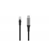 DIGITUS USB 3.2 Gen1 - RJ45 Ethernet kabelis - CAT6a S/FTP Melns - 10m