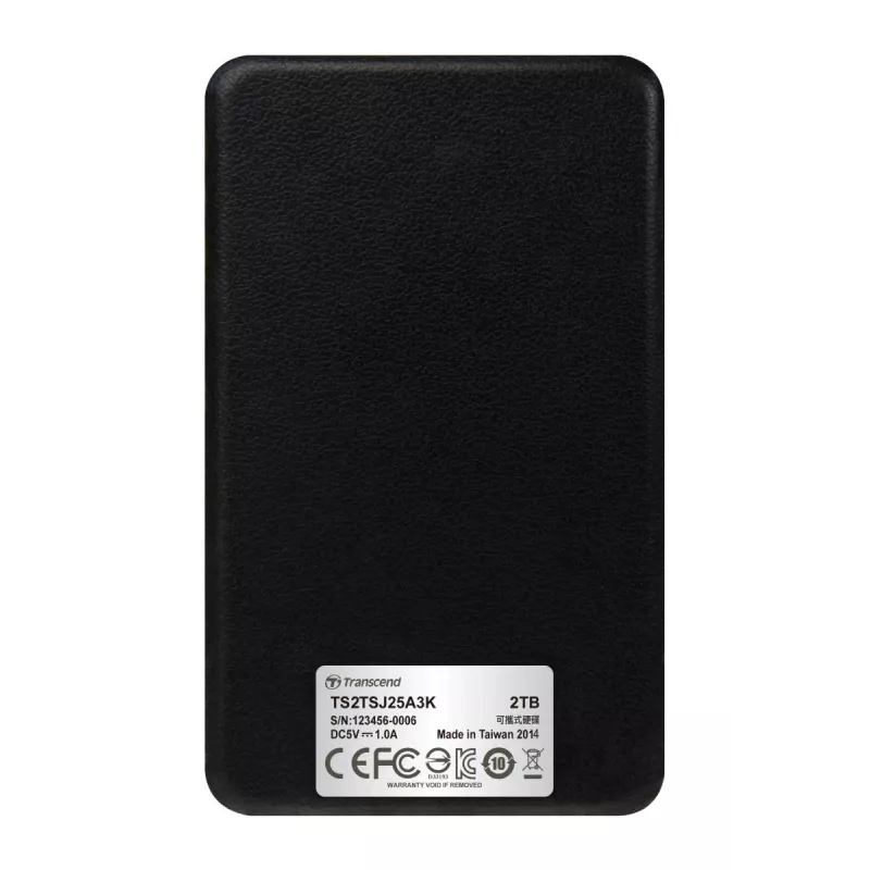 TRANSCEND Storejet 25a3 2TB SATA 2.5in USB3.0 Melns