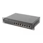 DIGITUS 8 portu Gigabit PoE komutators 10 inch 8x10/100/1000Mbps RJ45 PoE 96W