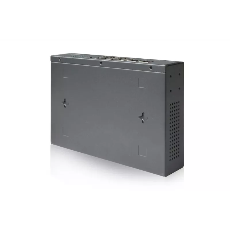DIGITUS Fast Ethernet PoE af/at 8 portu slēdzis + 2 augšupsaites 120W PoE jaudas budžets, piemērots montāžai statnē