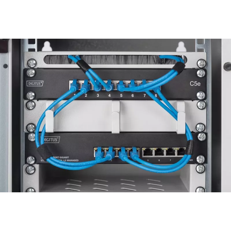 DIGITUS L2 pārvaldāms Gigabit Ethernet slēdzis 8 portu, 10 collu