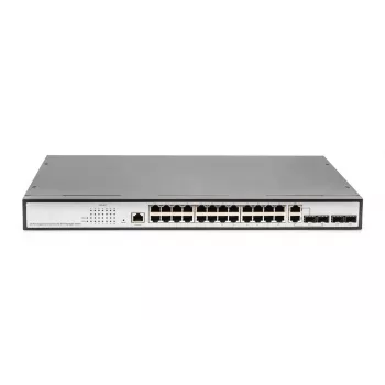 DIGITUS L2 pārvaldīts Gigabit Ethernet slēdzis, 24 porti + 2 combo un 2 SFP augšupsaites porti