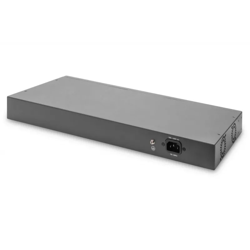 DIGITUS L2 pārvaldīts Gigabit Ethernet slēdzis, 24 porti + 2 combo un 2 SFP augšupsaites porti