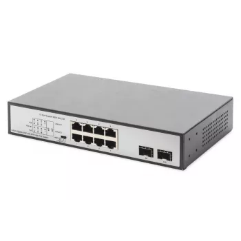 Nepārvaldāms slēdzis Digitus DN-95140 8-Portu Gigabit PoE
