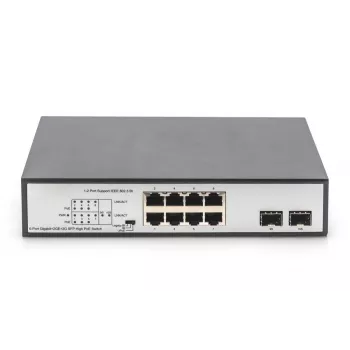 Nepārvaldāms slēdzis Digitus DN-95140 8-Portu Gigabit PoE
