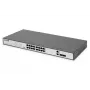 DIGITUS Fast Ethernet PoE komutators 16-portu PoE + 2 Combo. 250 W PoE budžets