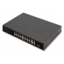 DIGITUS PoE slēdzis 16 Portu 10/100 Mb/s 16 x10/100Mb/s PoE RJ45 Porti,1x GE RJ45,1x SFP