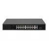 DIGITUS PoE slēdzis 16 Portu 10/100 Mb/s 16 x10/100Mb/s PoE RJ45 Porti,1x GE RJ45,1x SFP
