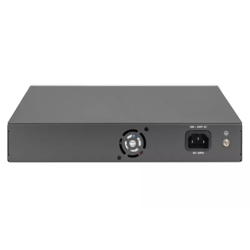 DIGITUS PoE slēdzis 16 Portu 10/100 Mb/s 16 x10/100Mb/s PoE RJ45 Porti,1x GE RJ45,1x SFP