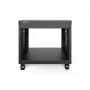 DIGITUS 8U AVS plaukts 420x507x460mm vītņotas montāžas atveres ritentiņi melns