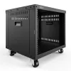 DIGITUS 8U AVS plaukts 420x507x460mm vītņotas montāžas atveres ritentiņi melns