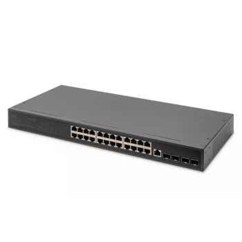 DIGITUS komutators 24 porti GE 4 SFP+ UPLINK L2+ 10/100/1000