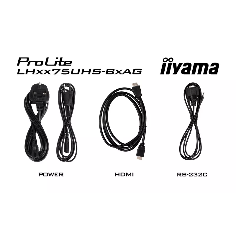 iiyama LH7575UHS-B2AG Signage Displejs Digitālās izkārtnes plakanais panelis 190.5 cm (75 collas) LCD Wi-Fi 500 cd/m² 4K Ultra HD Melns Iebūvēts procesors Android 11 24/7