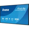 iiyama LH5575UHS-B2AG Signage Display Digital signage flat panel 138.7 cm (54.6 collas) LCD Wi-Fi 500 cd/m² 4K Ultra HD Melns Iebūvēts procesors Android 11 24/7