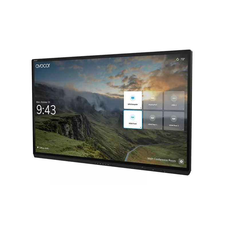 AVOCOR Avg-7560 75 collu 4k Glass LED interaktīvais displejs