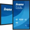 iiyama T4329AS-B1AG datora monitors 108 cm (42,5 collas) 3840 x 2160 pikseļi 4K Ultra HD LED skārienekrāns Melns