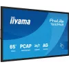 iiyama T6529AS-B1AG Signage displejs Kioska dizains 163.8 cm (64.5 collas) LED Wi-Fi 420 cd/m² 4K Ultra HD Melns Skārienekrāns Iebūvēts procesors Android 24/7