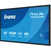 iiyama T6529AS-B1AG Signage displejs Kioska dizains 163.8 cm (64.5 collas) LED Wi-Fi 420 cd/m² 4K Ultra HD Melns Skārienekrāns Iebūvēts procesors Android 24/7