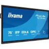 Digitālās izkārtnes plakanais panelis iiyama TE7515A-B1AG 74.5 collu skārienekrāns 4K Ultra HD