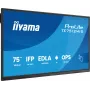 iiyama TE7512MIS-B4AG Signāla displejs Kioska dizains 190,5 cm (75 collas) LCD Wi-Fi 400 cd/m² 4K Ultra HD Melns Skārienekrāns Iebūvēts procesors Android 24/7