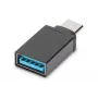 DIGITUS USB Type-C adapteris, Type-C uz A Super-Speed, melns