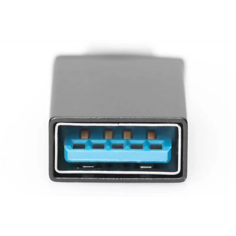 DIGITUS USB Type-C adapteris, Type-C uz A Super-Speed, melns