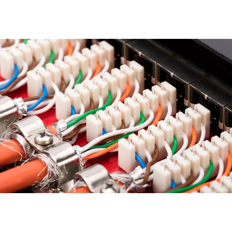 Patch Panel Digitus Desktop CAT 6A EA klase Shielded Melns