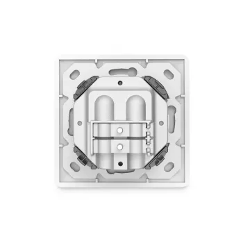DIGITUS CAT6A EA klase tīkla kontaktligzda, ekranēta 2x RJ45, LSA, tīri balta, līdzena montāža, 8 virzienu