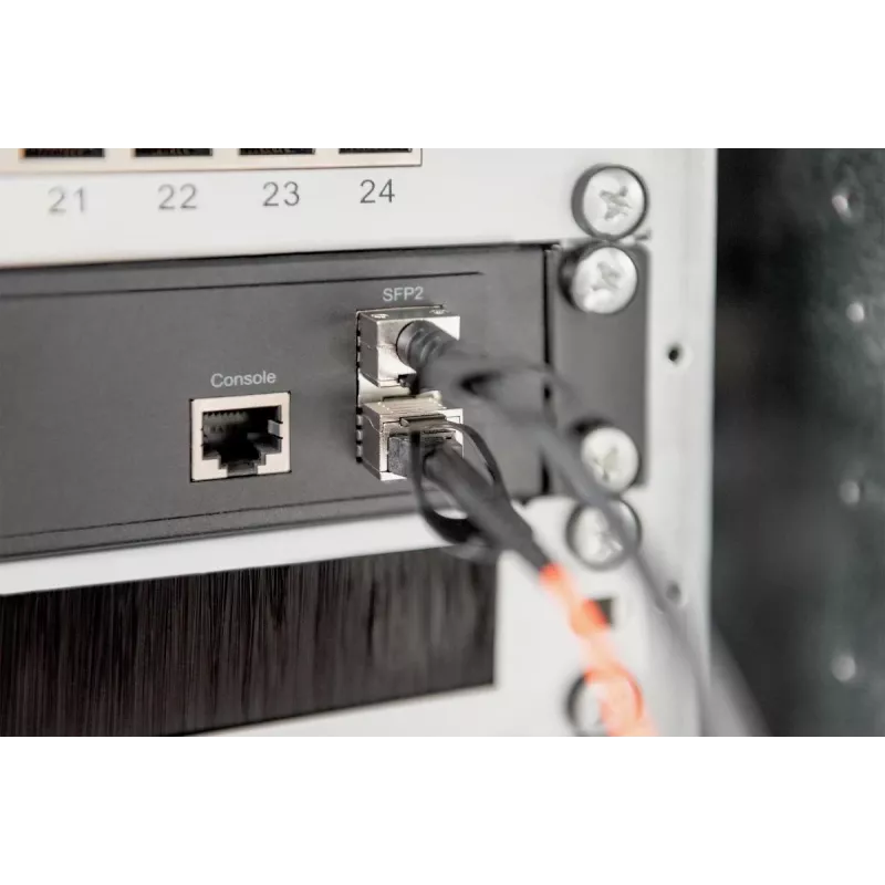 DIGITUS SFP+ 10G DAC kabelis 5m AWG 30 Cisco, Ubiquiti, Allied Telesis, Allnet, D-Link, Edimax, Intellinet, KTI Networks