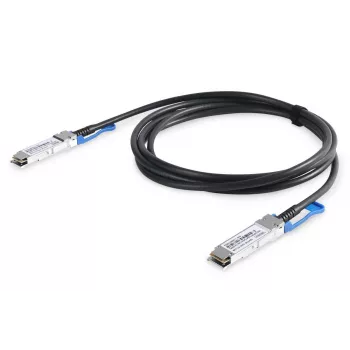 DIGITUS 100G QSFP28 DirectAttach kabelis, datu pārraides ātrums līdz 28,3125 Gbps kanālā, 1 m