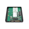 DIGITUS HDD korpuss 2,5 collu SATA — M.2 vai mSATA SATA 3 6 Gbit/s, rakstīšanas ātrums līdz 520 MB/s