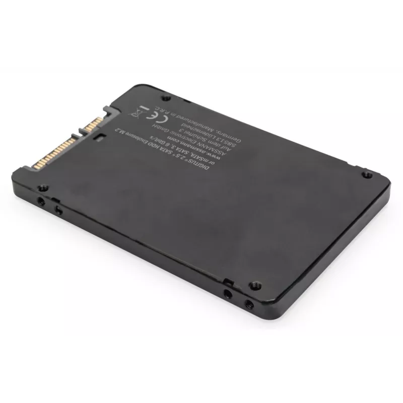 DIGITUS HDD korpuss 2,5 collu SATA — M.2 vai mSATA SATA 3 6 Gbit/s, rakstīšanas ātrums līdz 520 MB/s