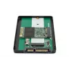 DIGITUS HDD korpuss 2,5 collu SATA — M.2 vai mSATA SATA 3 6 Gbit/s, rakstīšanas ātrums līdz 520 MB/s